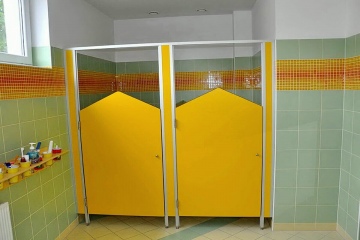 Туалетные перегородки в детские сады и школы